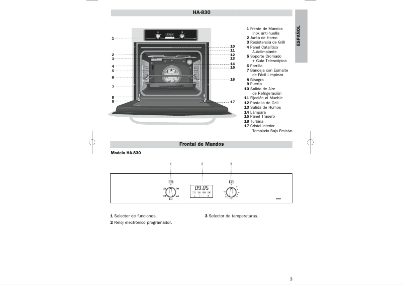 Image de la première page du manuel de l'appareil HA 830