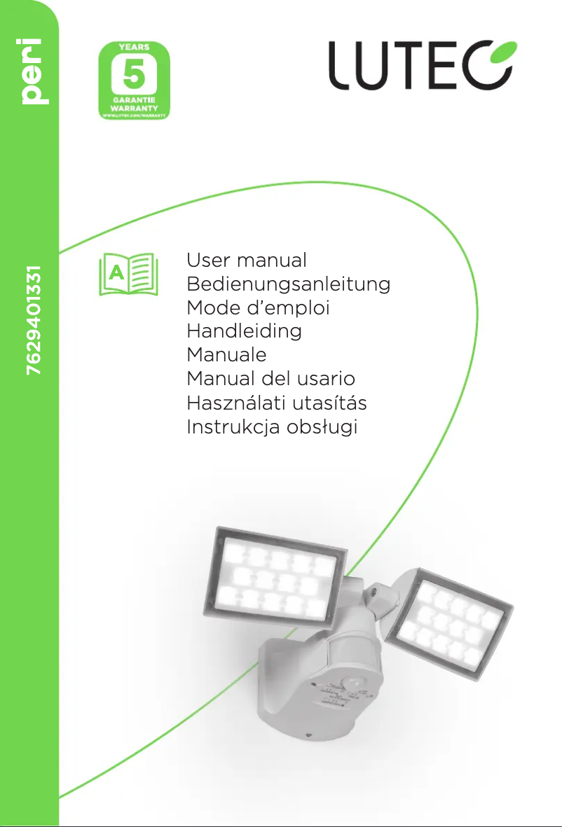 Page 1 de la notice Manuel utilisateur Lutec Peri