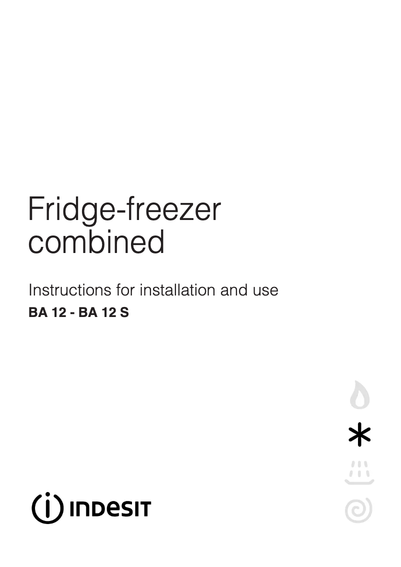 Page 1 de la notice Manuel utilisateur Indesit BA 12 S (UK)