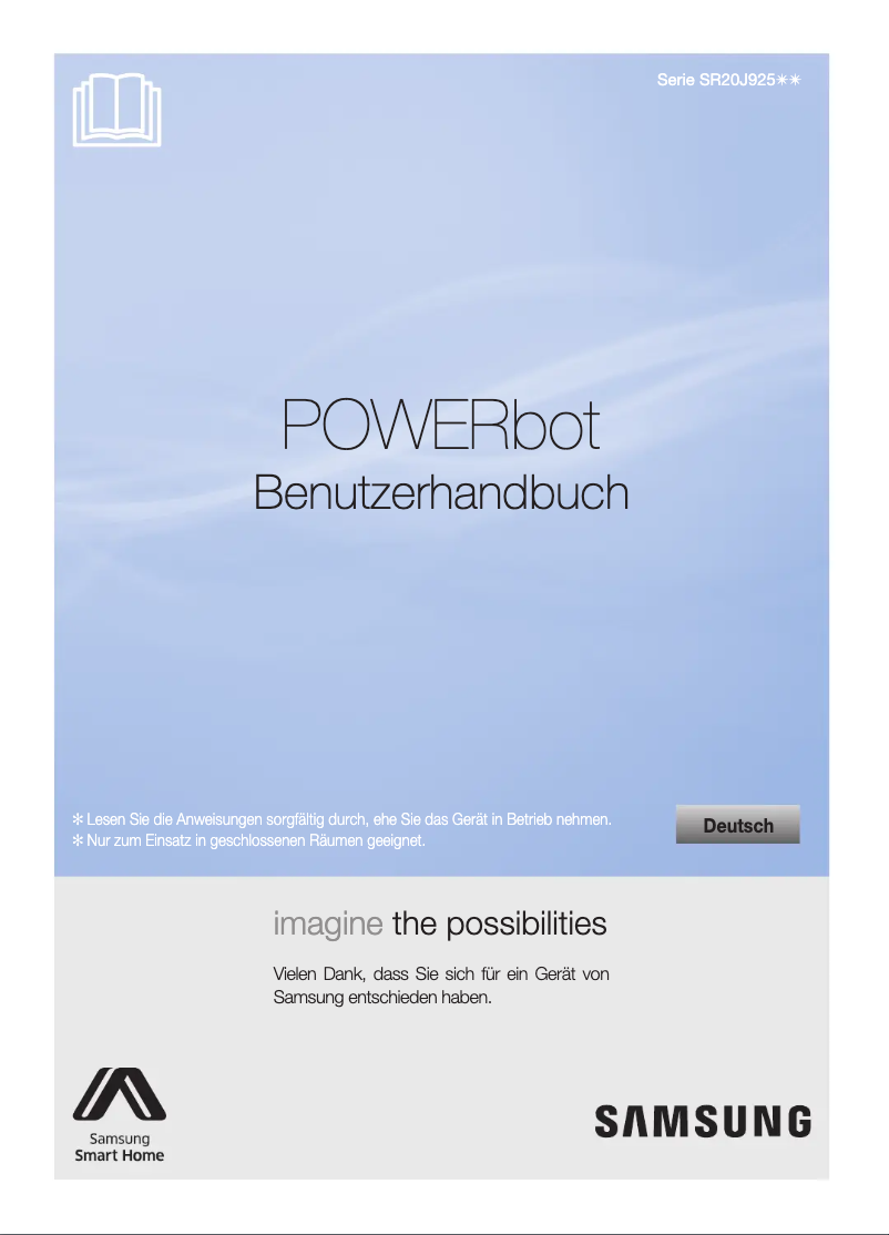 Page n°1 - Manuel utilisateur Samsung POWERbot VR9000H