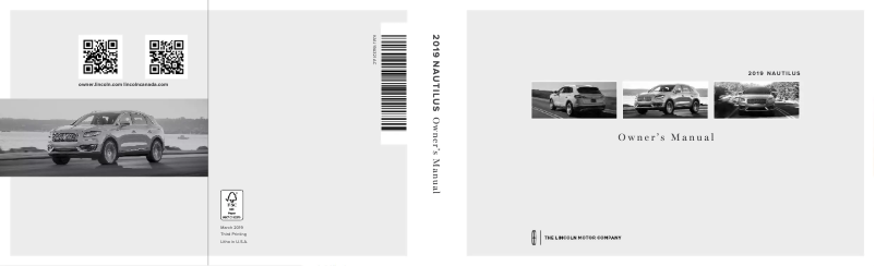 Image de la première page du manuel de l'appareil Nautilus (2019)