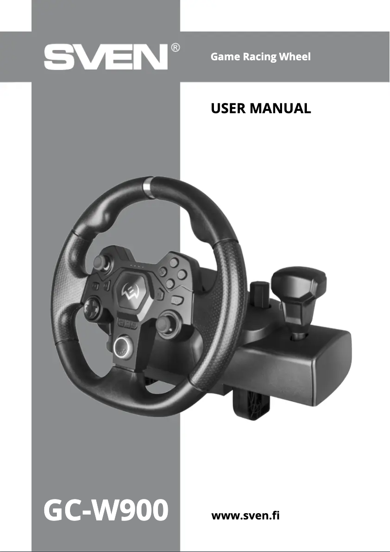 Page n°1 - Manuel utilisateur Sven GC-W900