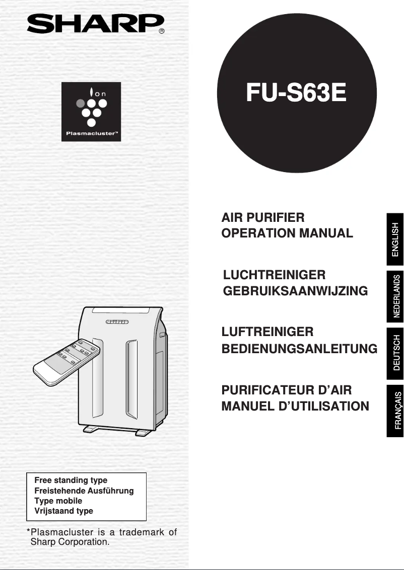 Page 1 de la notice Manuel utilisateur Sharp FU-S63E