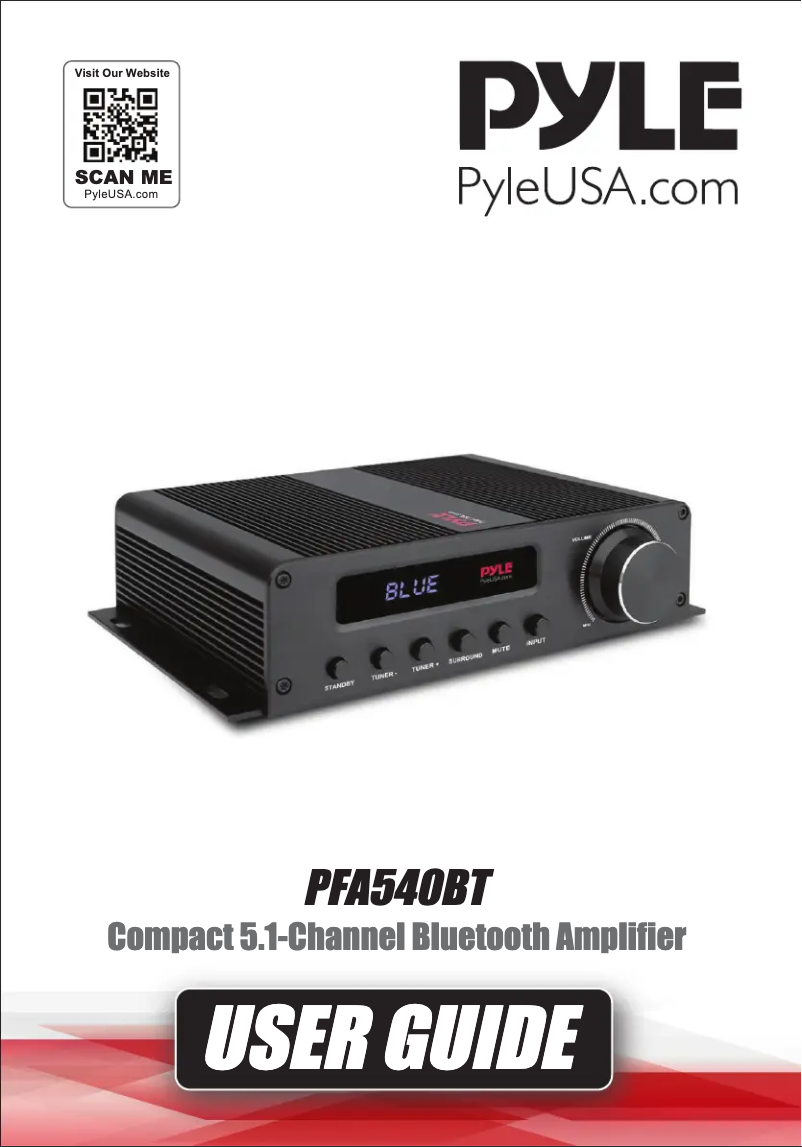 Page n°1 - Manuel utilisateur Pyle PFA540BT