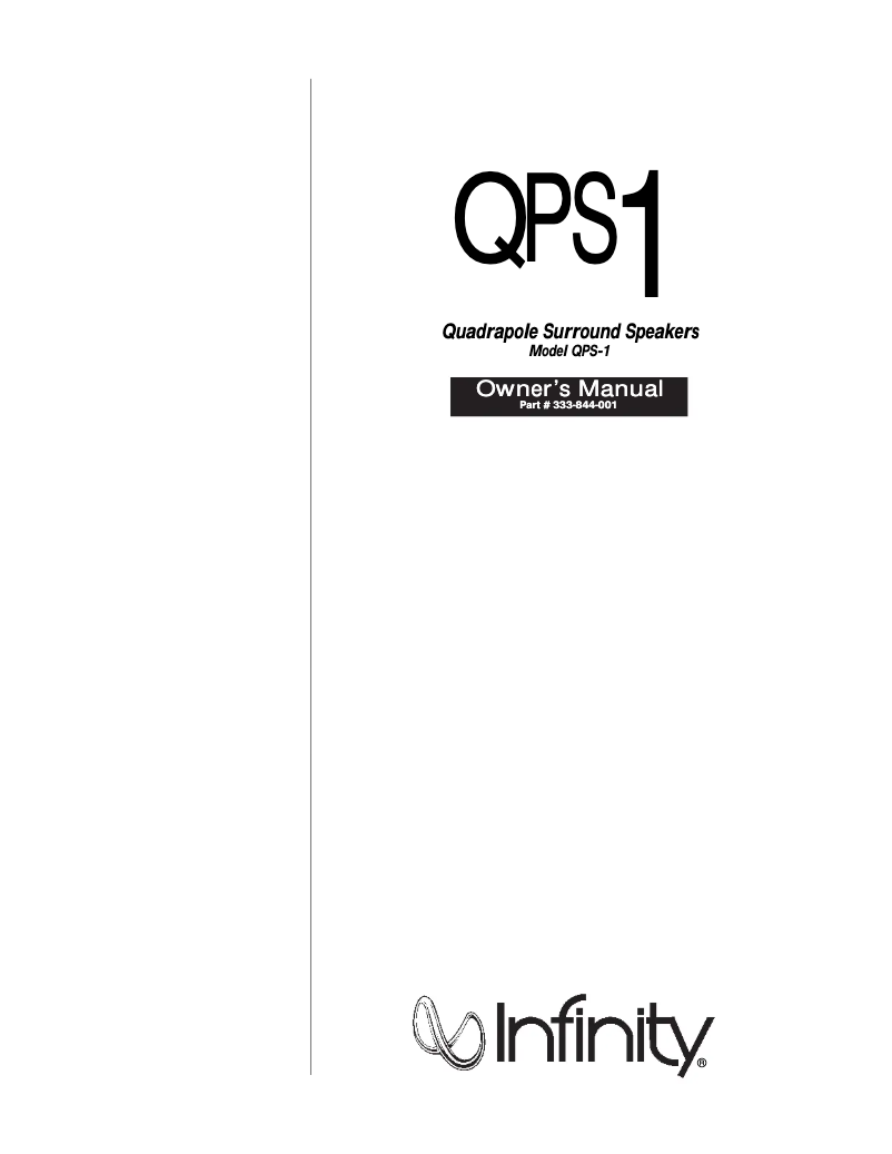 Image de la première page du manuel de l'appareil QPS 1
