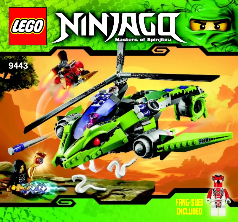Page 1 de la notice Manuel utilisateur Lego Ninjago 9443
