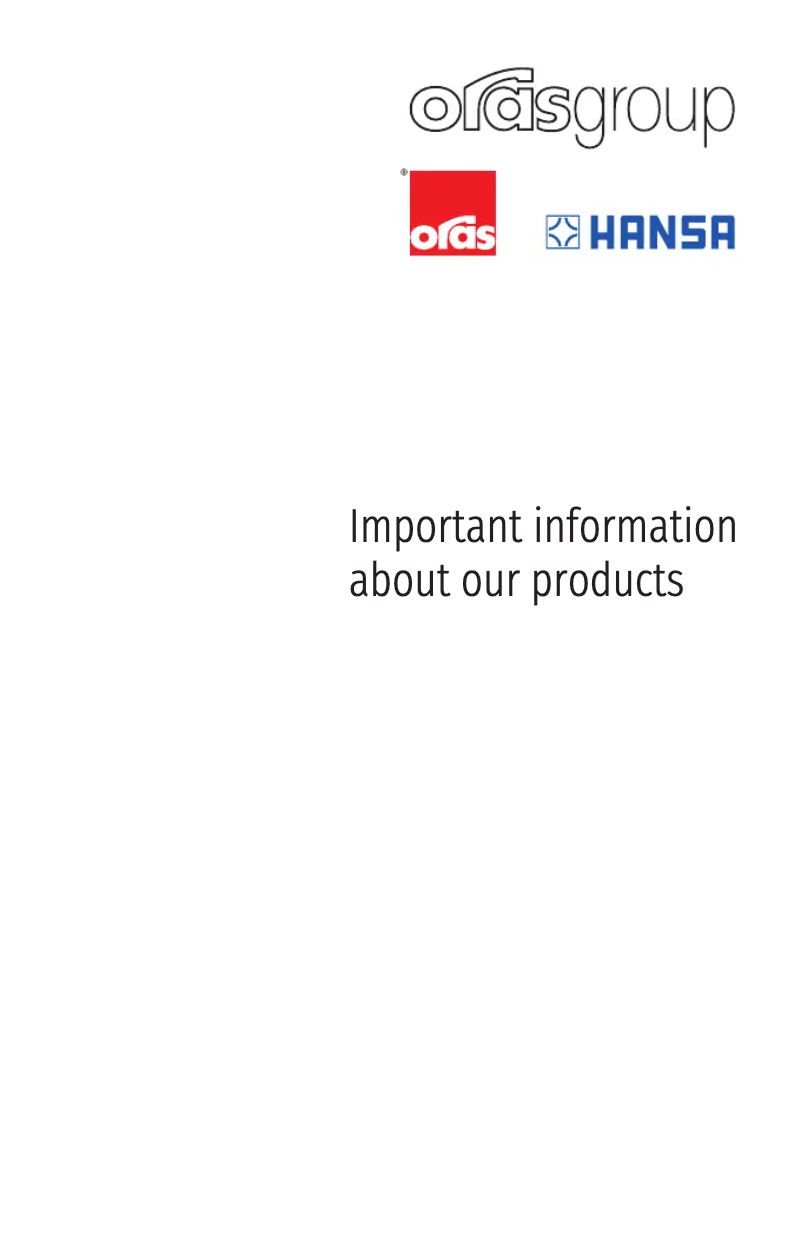 Page 1 of the manual User Manual Oras Medipro XL 5553F