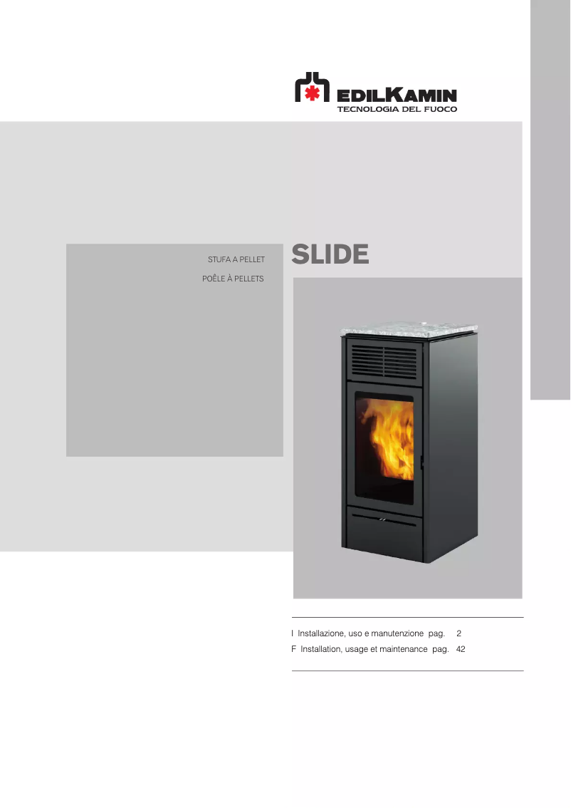 Página 1 del manual Manual de usuario Edilkamin SLIDE-PHX