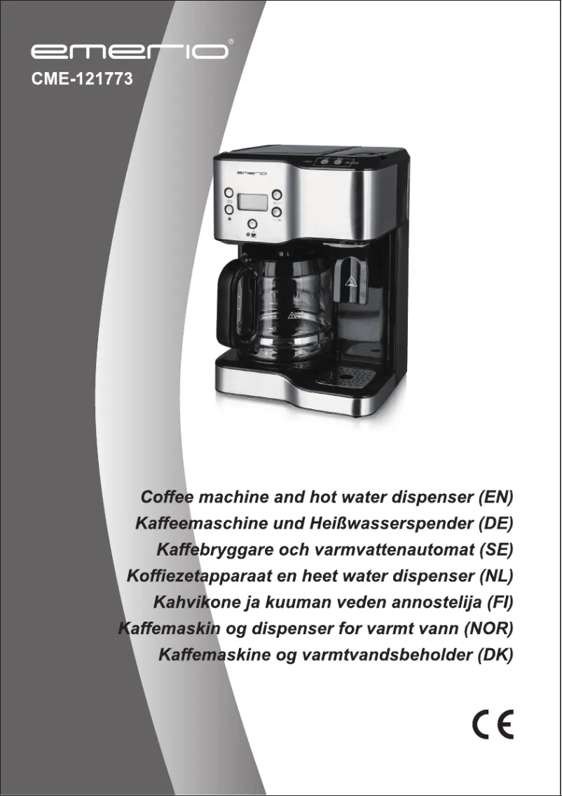 Image de la première page du manuel de l'appareil CME-121773