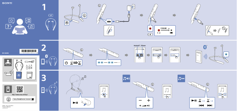 Page n°1 - Manuel utilisateur Sony SON WI-C 600 NC BT GRAU