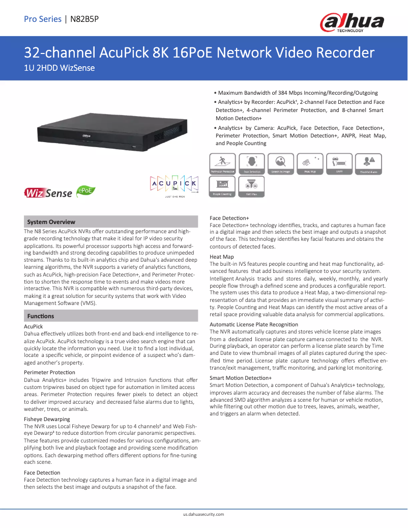 Image de la première page du manuel de l'appareil N82B5P