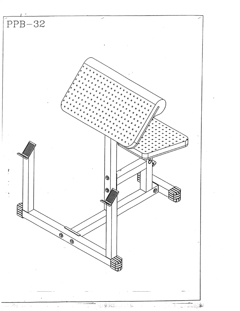 Page 1 de la notice Manuel utilisateur Body-Solid Powerline PPB32X