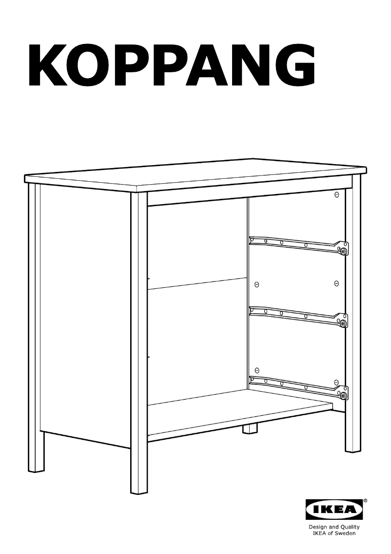 Page 1 de la notice Manuel utilisateur Ikea KOPPANG 604.811.19