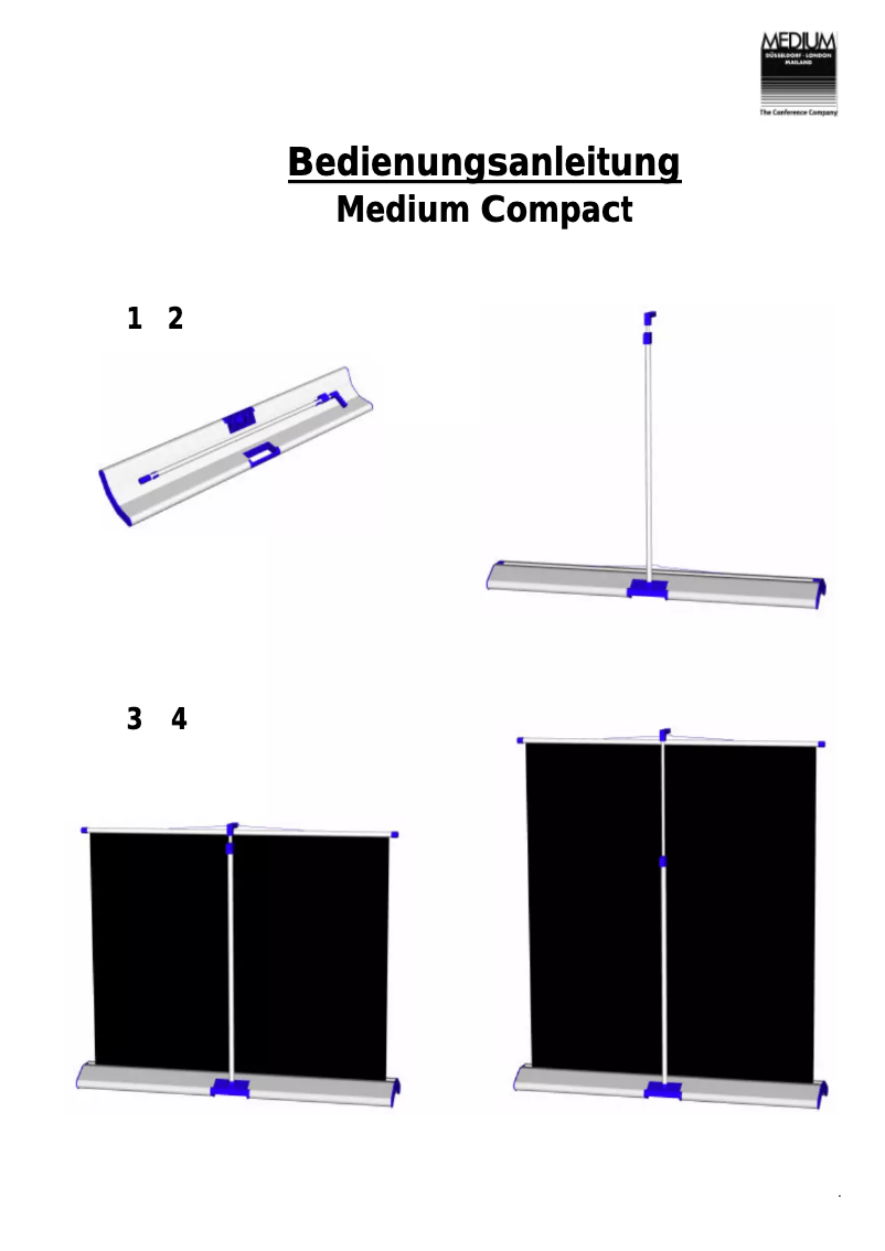 Image de la première page du manuel de l'appareil MovieLux Compact, 160 x 120cm