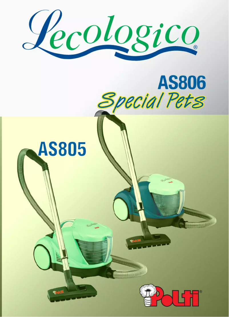 Image de la première page du manuel de l'appareil Lecologico AS805