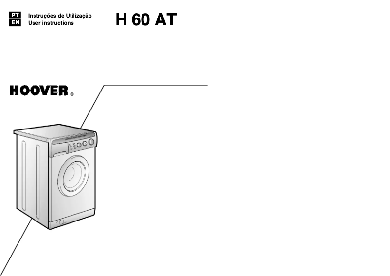 Image de la première page du manuel de l'appareil H60 AT SY