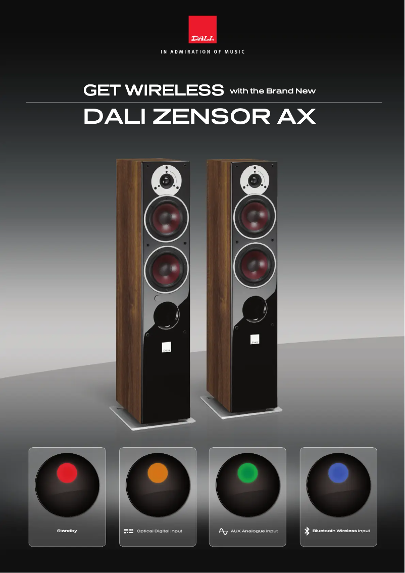 Page 1 de la notice Fiche technique Dali Zensor 5 AX