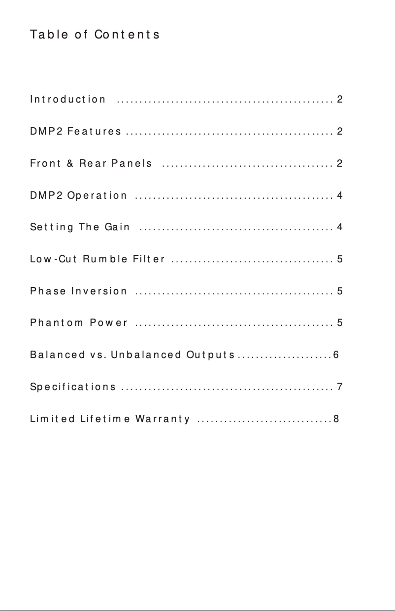Image de la première page du manuel de l'appareil DMP2