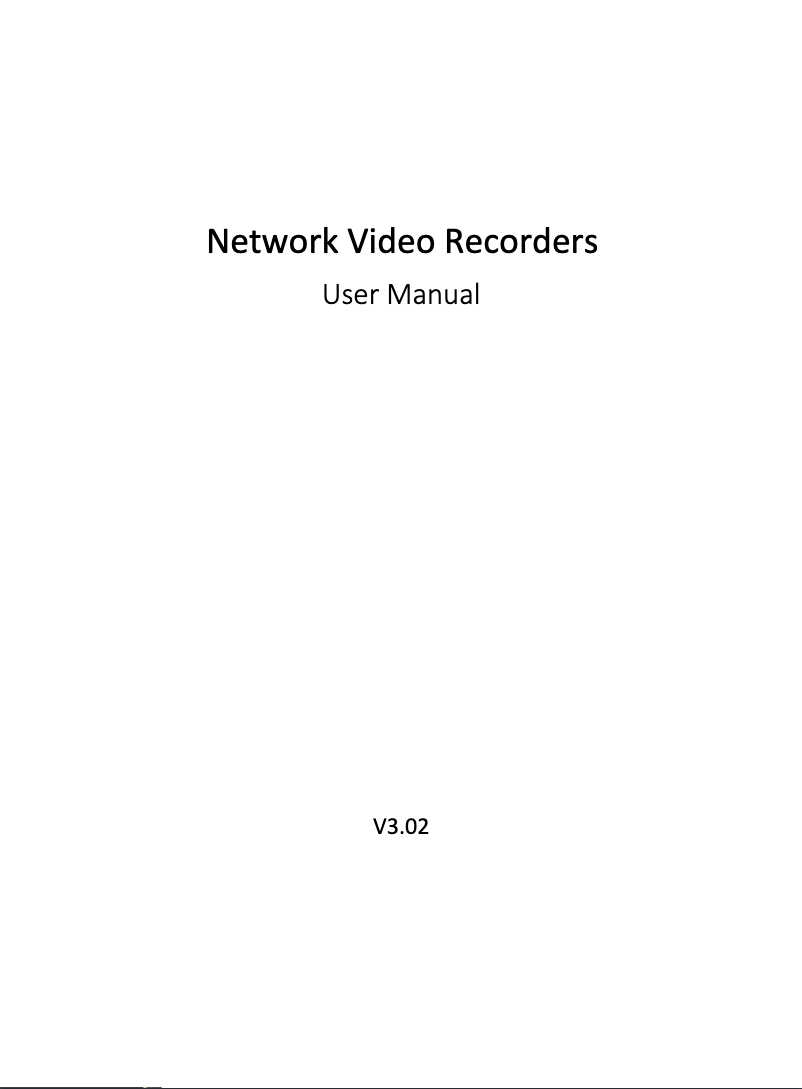 Page 1 de la notice Manuel utilisateur UniView NVR301-08-P8