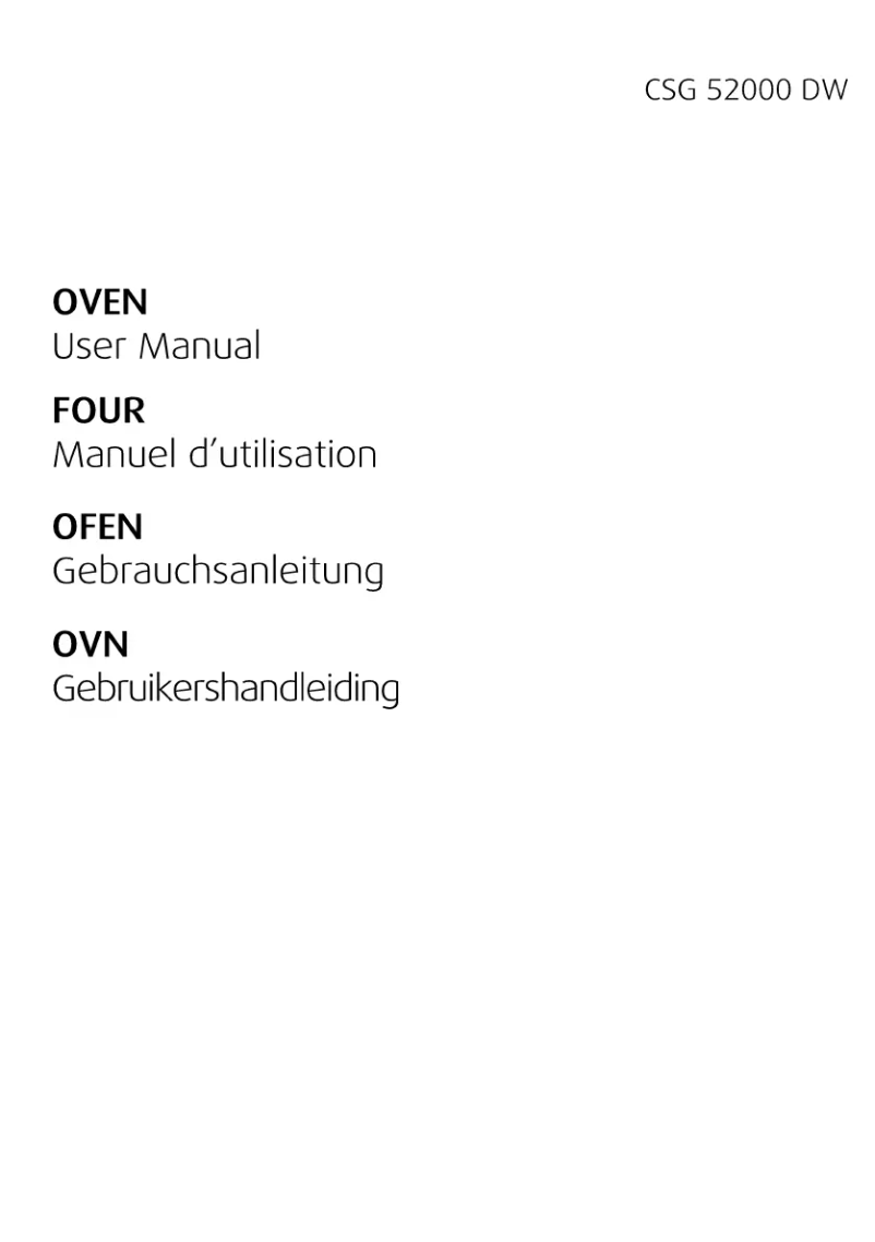 Page 1 de la notice Manuel utilisateur Beko CSG 52000 DW