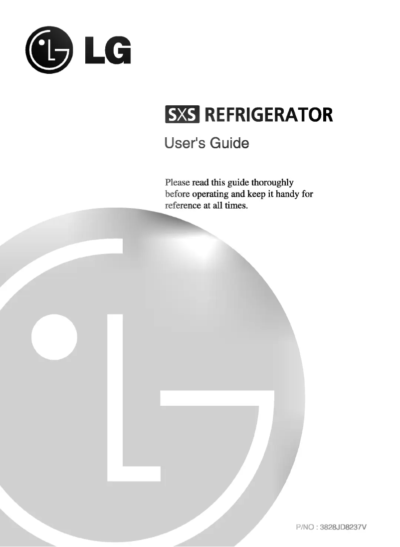 Page 1 de la notice Manuel utilisateur LG GR-L267DBZ