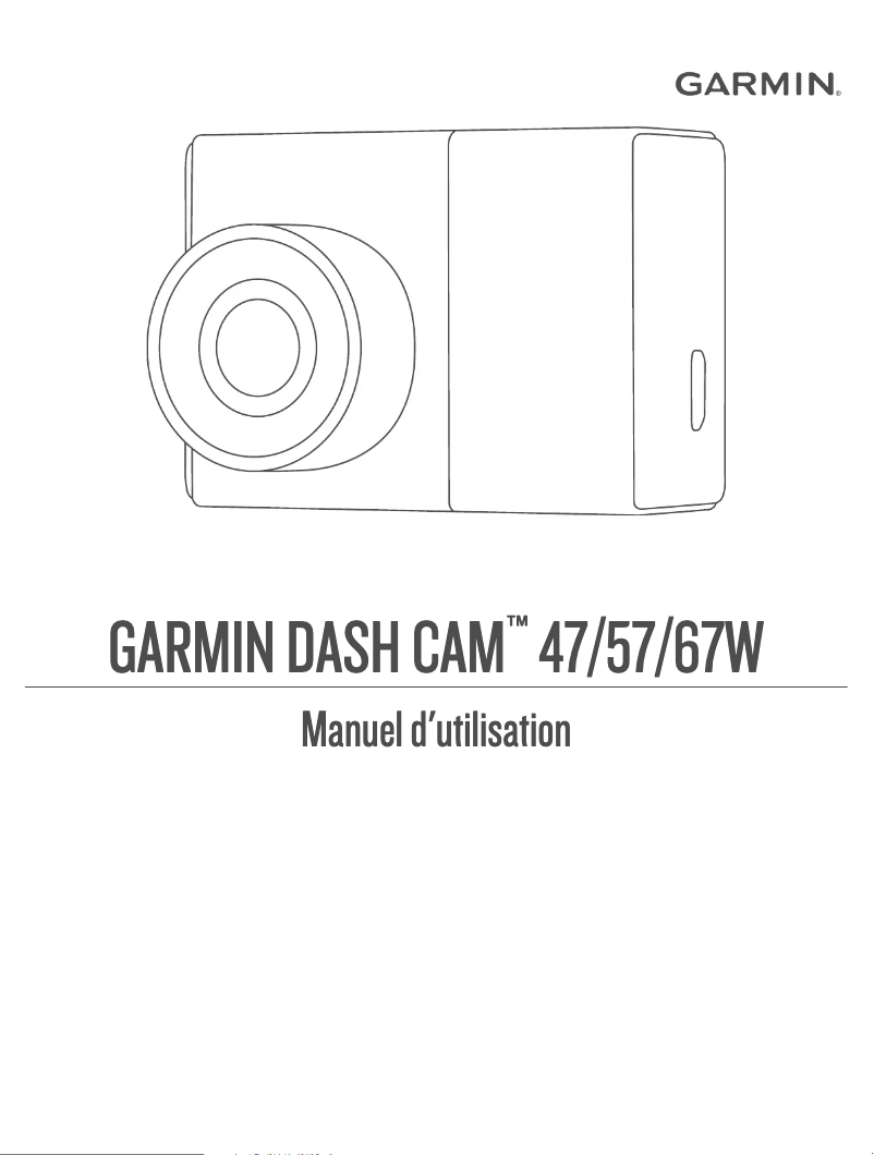 Page n°1 - Manuel utilisateur Garmin Dash Cam 57