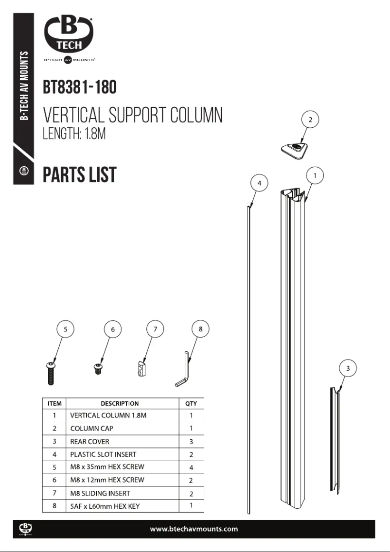 Página 1 del manual Manual de usuario B-Tech BT8381