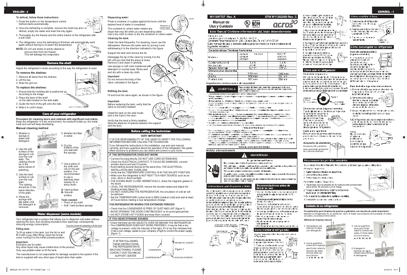 Image de la première page du manuel de l'appareil AS8518F
