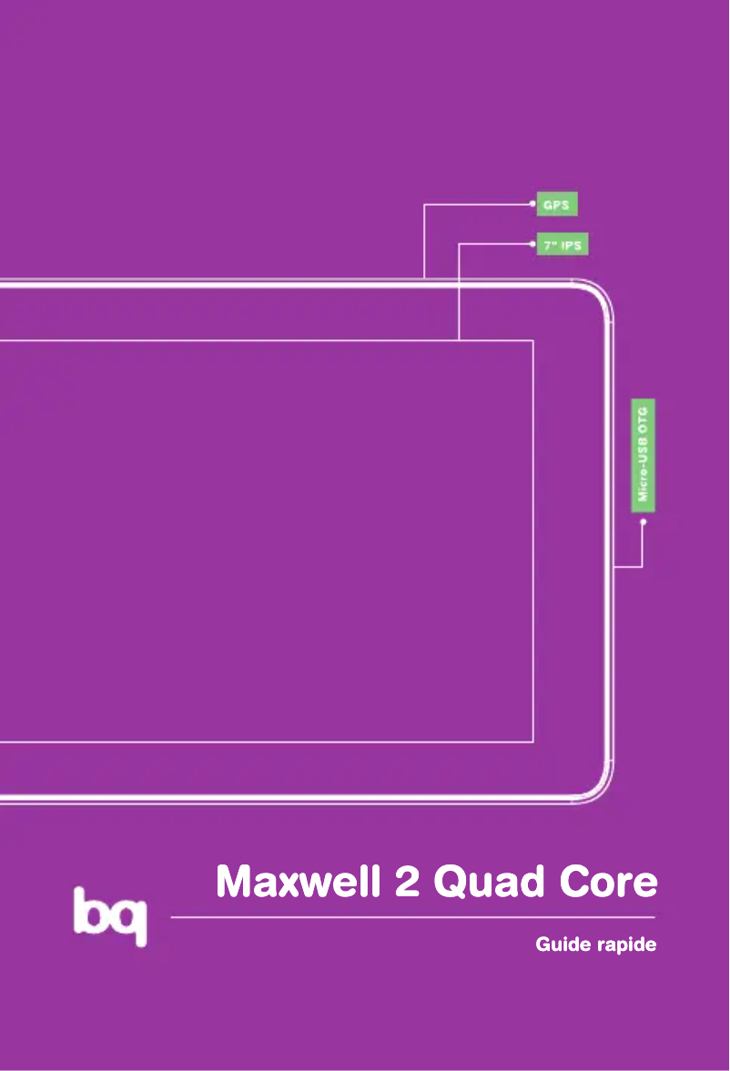 Page 1 de la notice Manuel utilisateur bq Maxwell 2 Quad Core