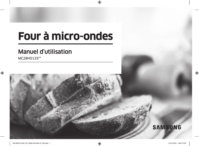 Image de la première page du manuel de l'appareil MC28H5125CK