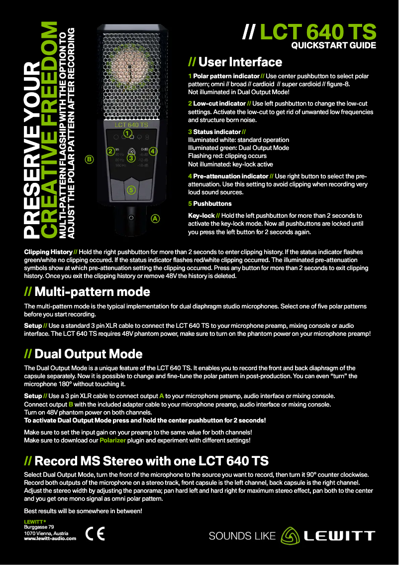 Imagen de la primera página del manual del dispositivo LCT 640 TS