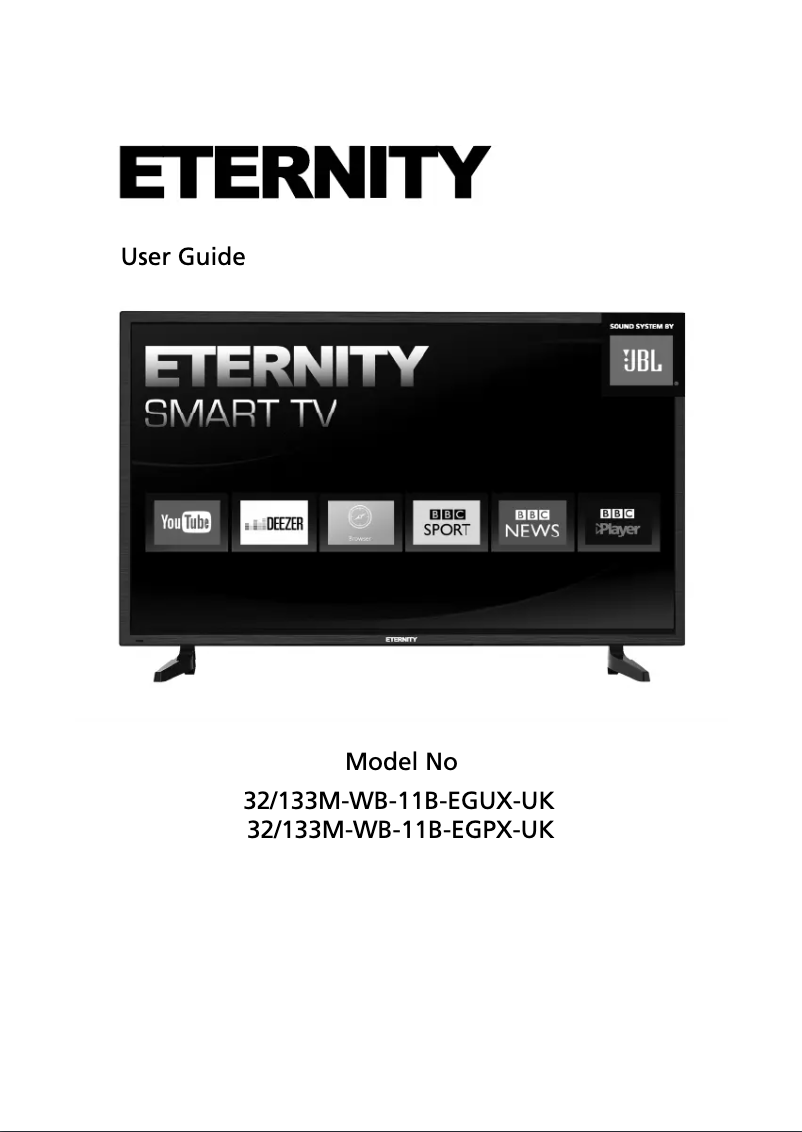 Page n°1 - Manuel utilisateur Eternity 32/133M-WB-11B-EGPX-UK