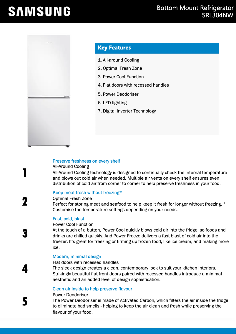 Image de la première page du manuel de l'appareil SRL304NW