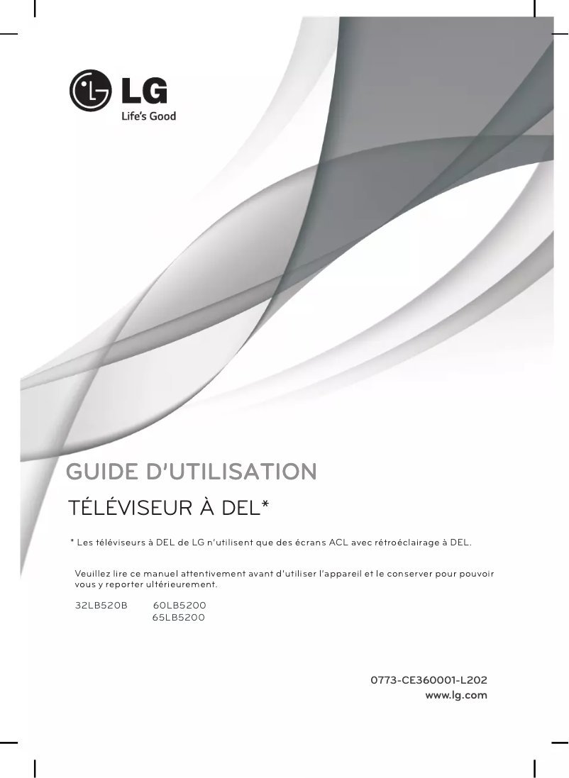 Page n°1 - Manuel utilisateur LG 32LB520B