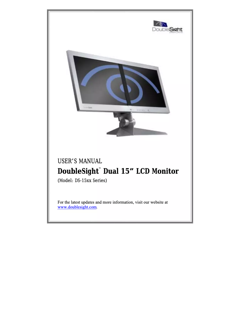 Image de la première page du manuel de l'appareil DS-1500
