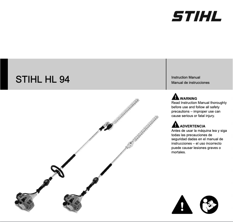 Page n°1 - Manuel utilisateur Stihl HL 94 K