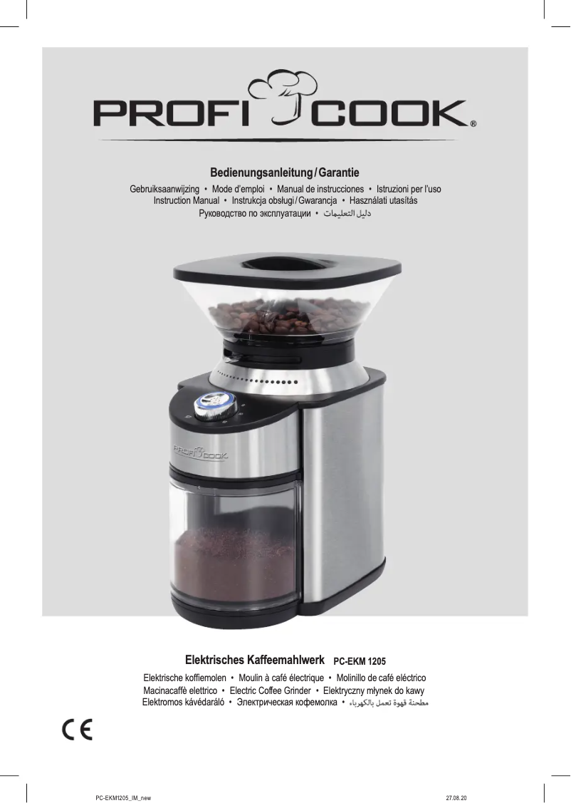 Página 1 del manual Manual de usuario ProfiCook PC-EKM 1205