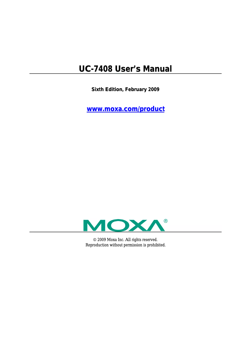 Image de la première page du manuel de l'appareil UC-7408