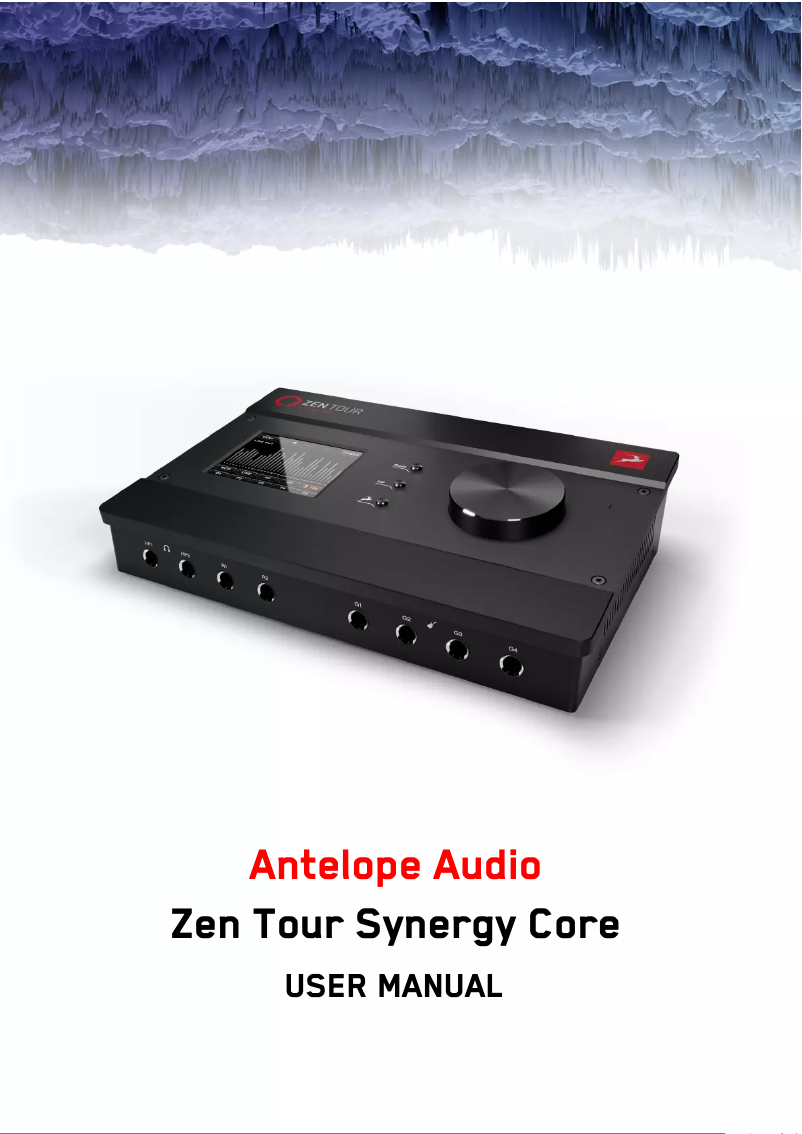 Imagen de la primera página del manual del dispositivo Zen Q Synergy Core