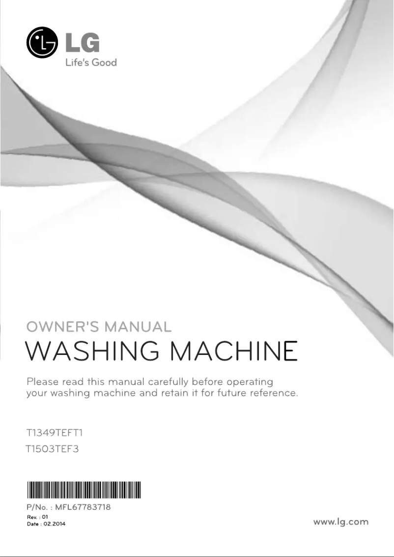 Page 1 de la notice Manuel utilisateur LG T1503TEFT3