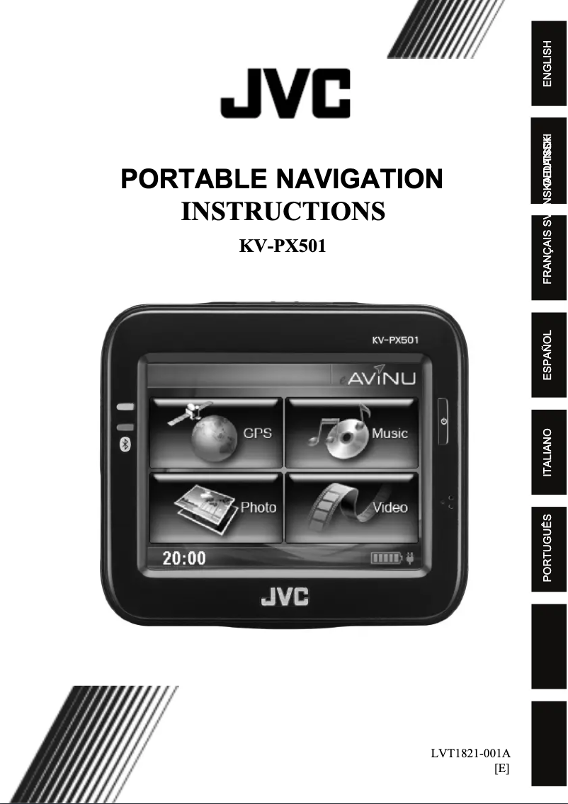 Page 1 de la notice Manuel utilisateur JVC KV-PX501