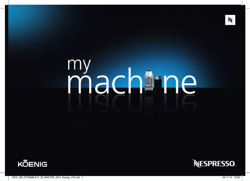 Page n°1 - Manuel utilisateur Koenig K 275