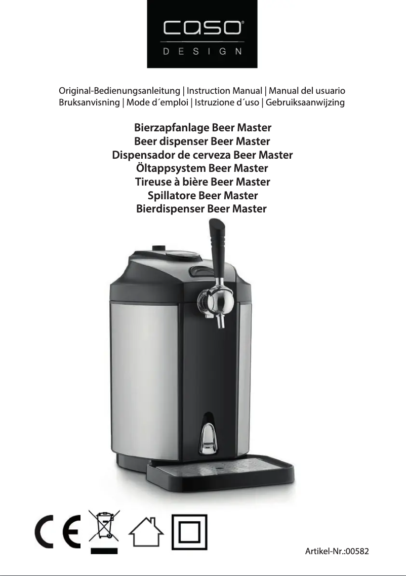 Page 1 de la notice Manuel utilisateur Caso Beer Master