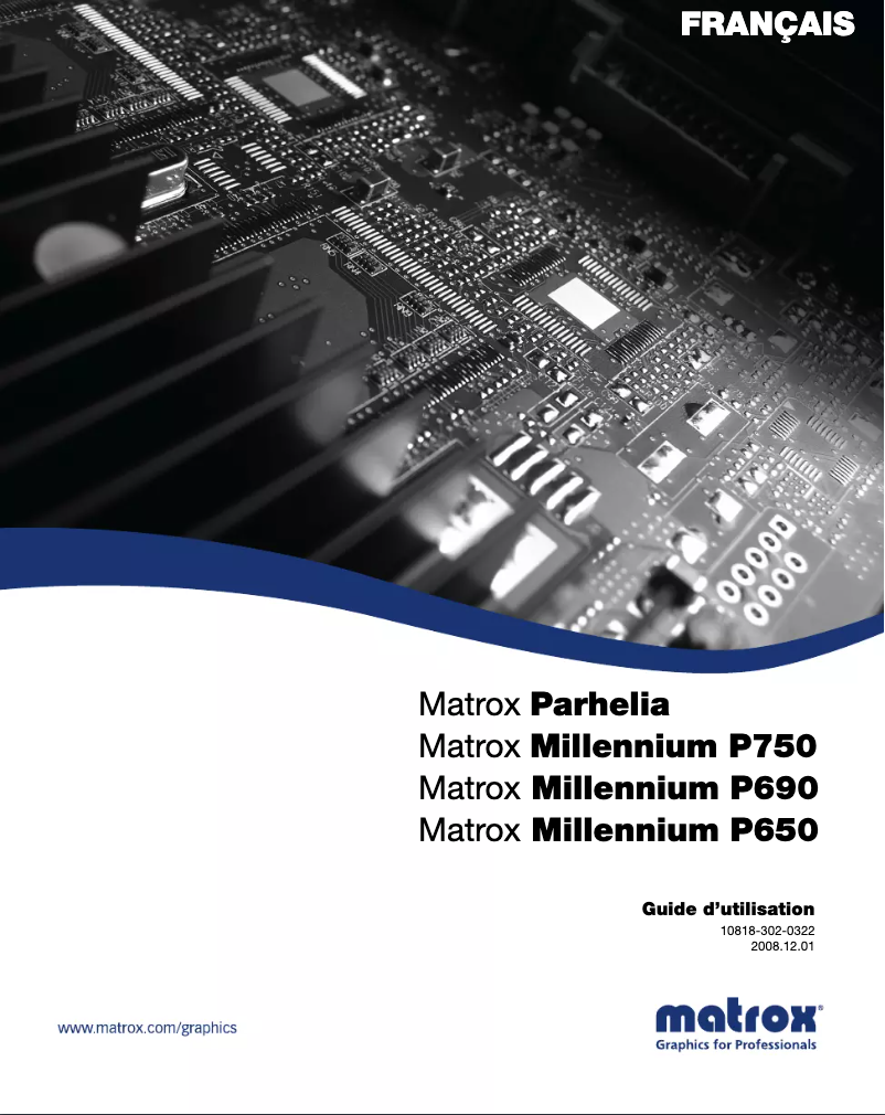 Page n°1 - Manuel utilisateur Matrox Millennium P650