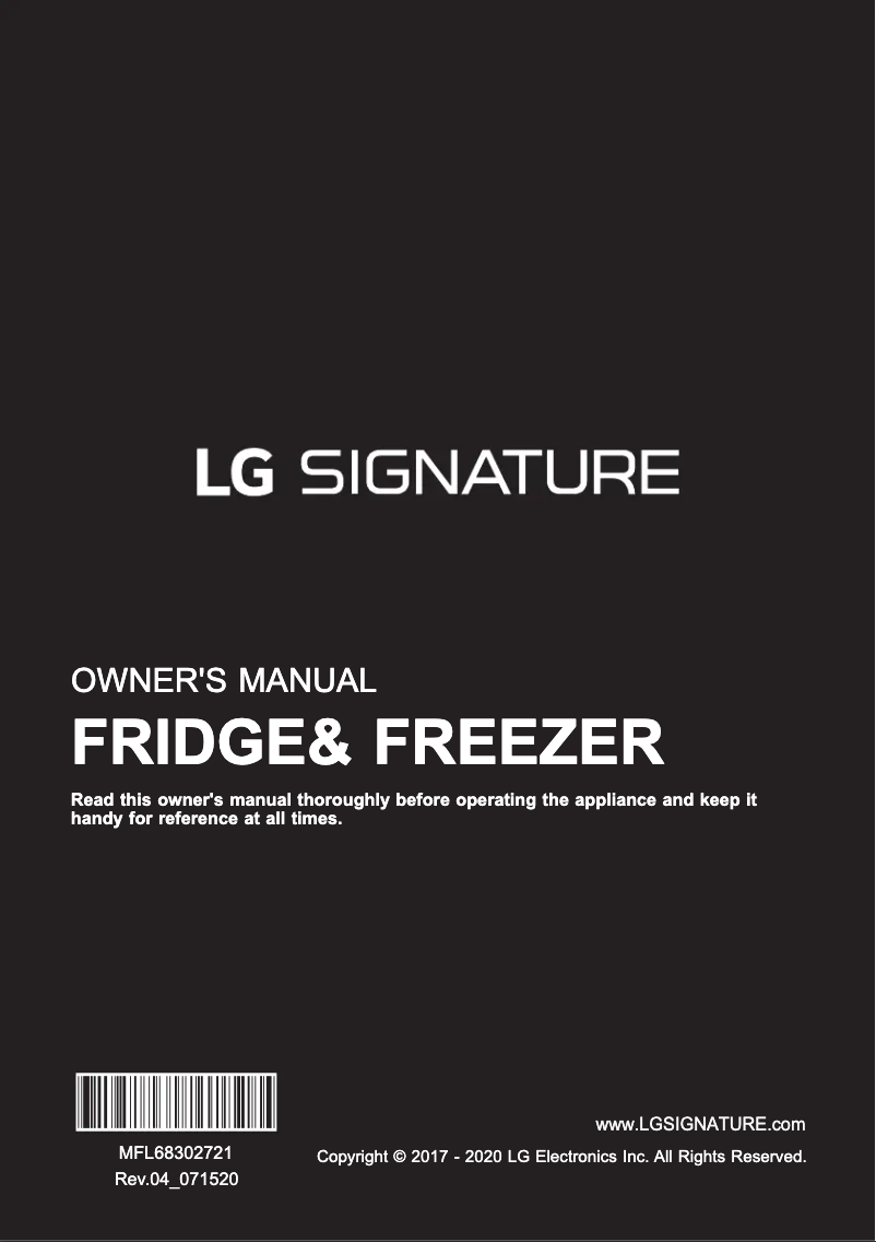 Página 1 del manual Manual de usuario LG GF-X9052GR