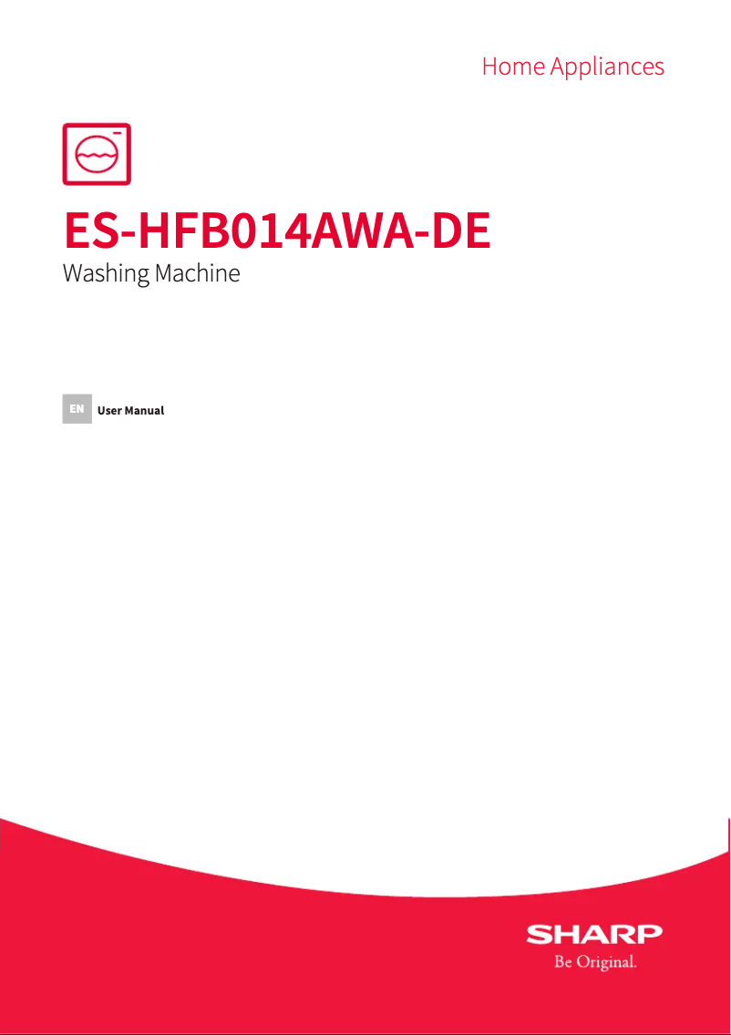 Page n°1 - Manuel utilisateur Sharp ES-HFB014AWA-DE