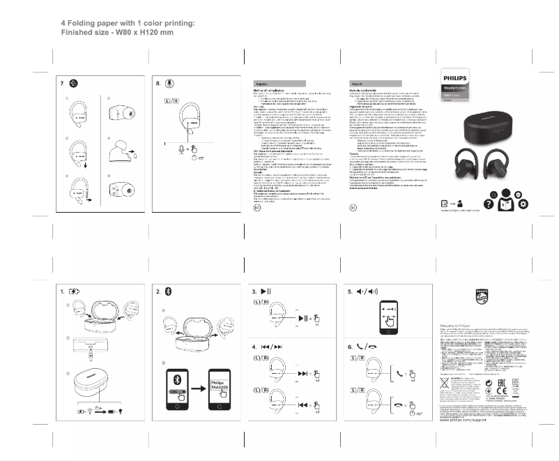 Page n°1 - Guide de démarrage rapide Philips TAA5205