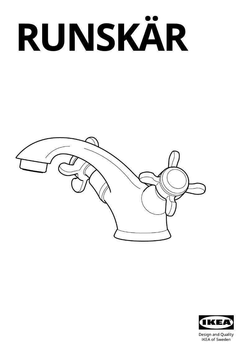 Page 1 de la notice Manuel utilisateur Ikea RUNSKÄR 005.328.76