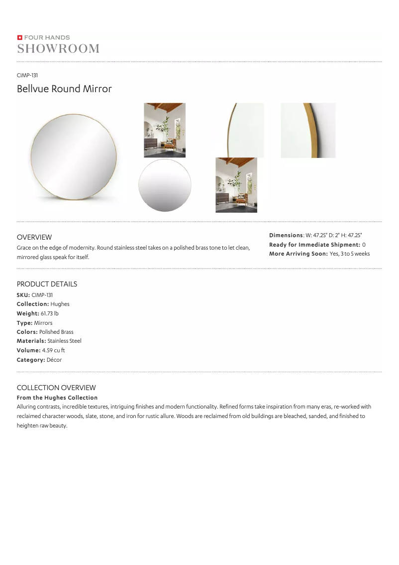 Page 1 de la notice Manuel utilisateur Four Hands CIMP-131