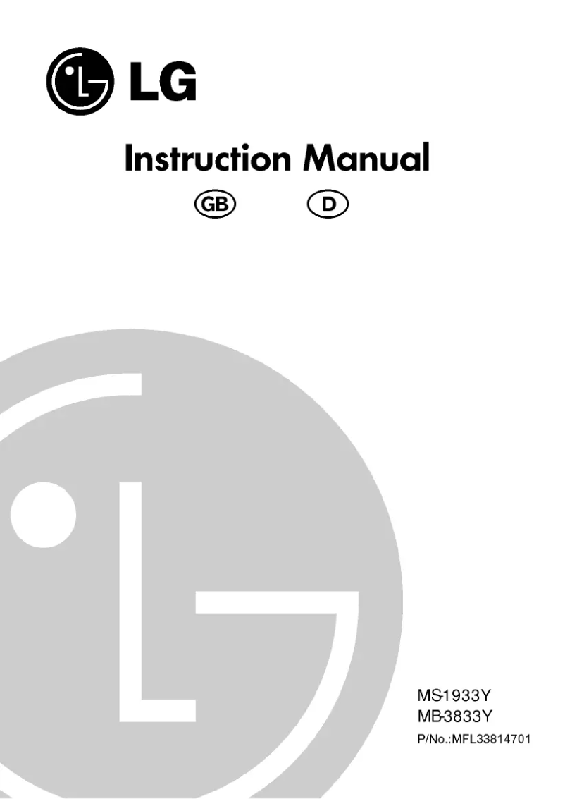 Página 1 del manual Manual de usuario LG MB-3833Y